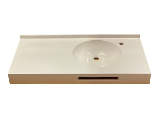 Umywalka meblowa, prostokątna, biała, 101 x 50 cm IdealStones