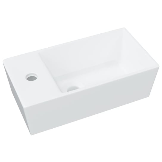 Umywalka nablatowa ceramiczna, biała, 48x25x15 cm Inna marka