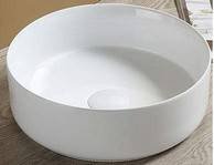 Umywalka nablatowa ceramiczna MAJA-GW Biały Połysk 36,5 cm Comad