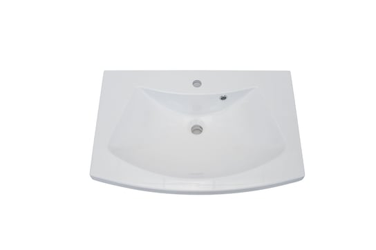Umywalka nablatowa, prostokątna, biała, 72x48,5 cm IdealStones