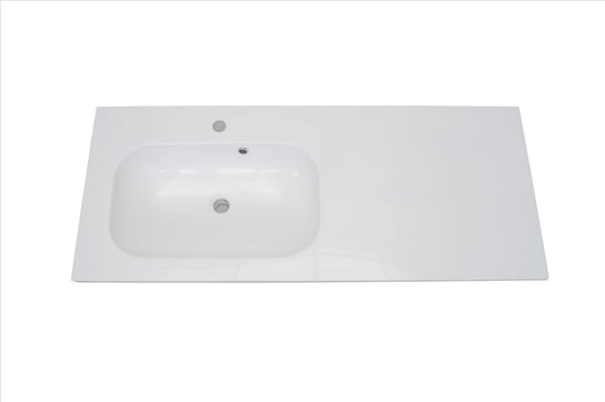 Umywalka wpuszczana w blat, prostokątna, biała, 120,3 x 51,4 cm IdealStones