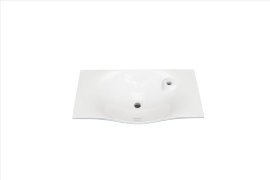 Umywalka wpuszczana w blat, zaokrąglona, biała, 81,4x45,2 cm IdealStones