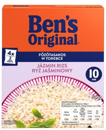 Uncle Ben's Ryż jaśminowy 500 g (4 torebki) Uncle Ben's