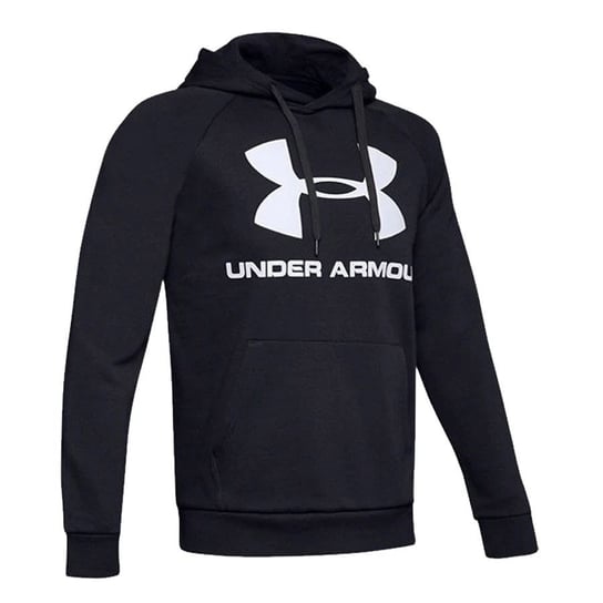 Under Armour, Bluza sportowa męska, Rival Fleec Sportstyle Logo Hoddie 1345628 001, czarny, rozmiar L Under Armour