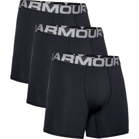 Under Armour, Bokserki sportowe męskie (3-pack), Charged Cotton 6in 3 Pack, 1363617-001, Czarne, Rozmiar L Under Armour