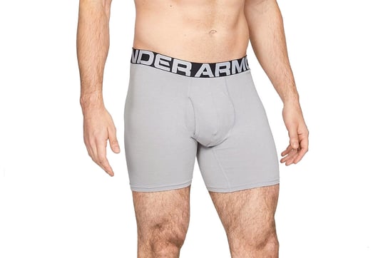 Under Armour Charged Cotton 6 Boxerjock 3-Pack 1327426-012, Mężczyzna, Bokserki, Czarne Under Armour