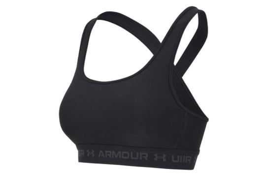 Under Armour Crossback Mid Bra 1361034-001, Kobieta, Biustonosz, Czarny Under Armour