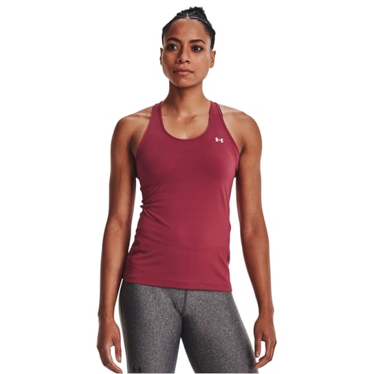 Under Armour HeatGear Armour Racer Tank 1328962-664 damski t-shirt bordowy Under Armour