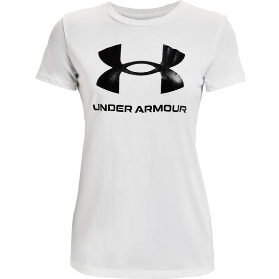 Under Armour, Koszulka treningowa damska, Sportstyle Logo SS, Biała, 1356305-102, Rozmiar L Under Armour