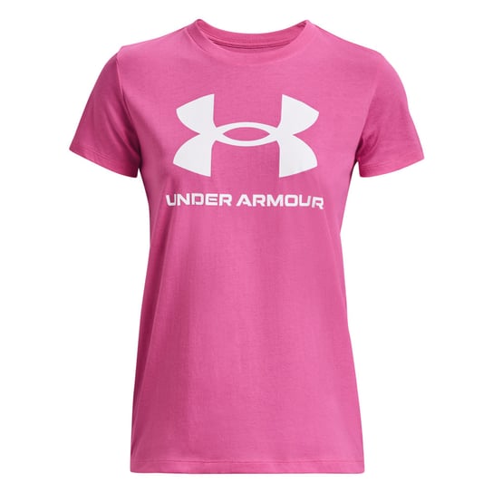 Under Armour, Koszulka treningowa damska, Sportstyle Logo SS, Różowa, 1356305-659, Rozmiar L Under Armour