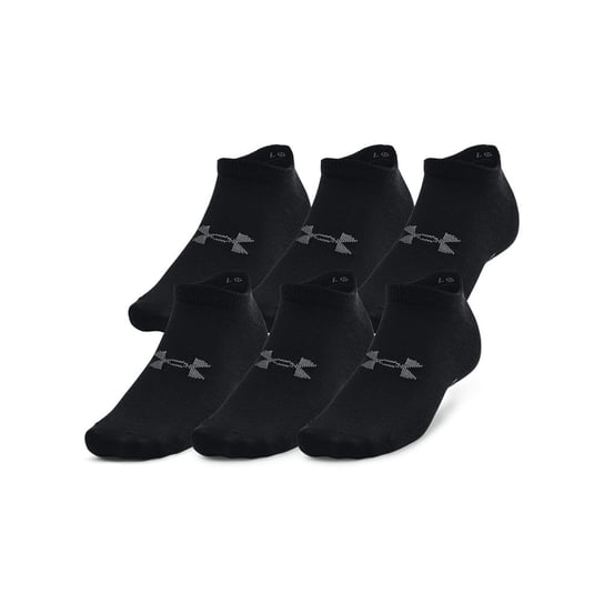 Under Armour, Skarpety treningowe Unisex (6-pack), Essential No Show, 1370542-001, Czarne, Rozmiar L Under Armour