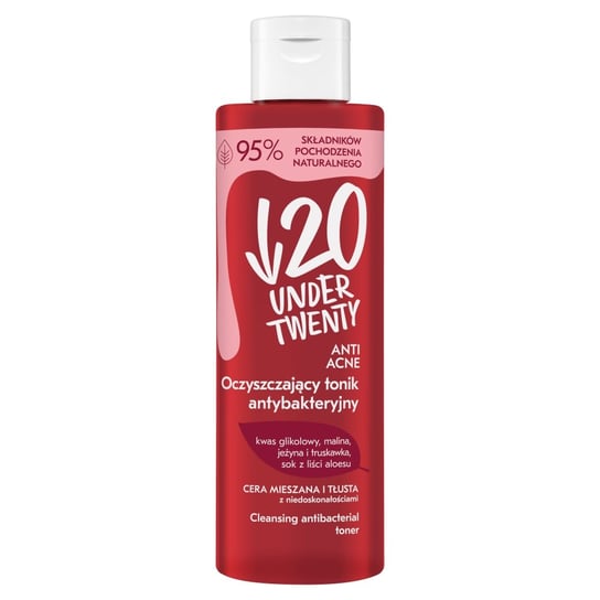 Under Twenty Anti-Acne Oczyszczający tonik antybakteryjny 200ml Under Twenty