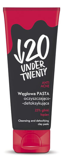 Under Twenty, Anti ! Acne, węglowa pasta oczyszczająco-detoksykująca, 75 ml Under Twenty