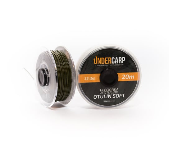 Undercarp Plecionka Przyponowa W Otulinie 20 M/35 Lbs Otulin Soft – Zielona UNDERCARP