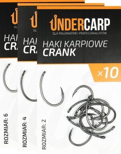 Undercarp Teflonowe Haki Karpiowe Crank Nr2 Inna marka