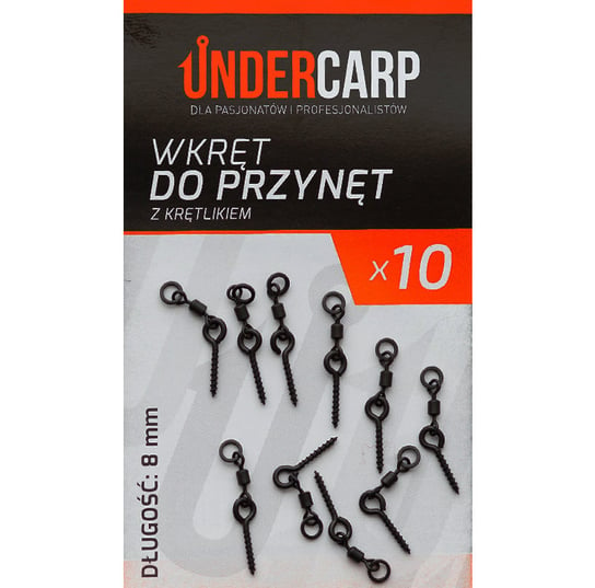 Undercarp Wkręt Do Przynęt Z Krętlikiem 8 Mm UNDERCARP