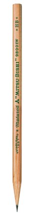 Uni, ołówek drewniany bez gumki 9800 HB Uni