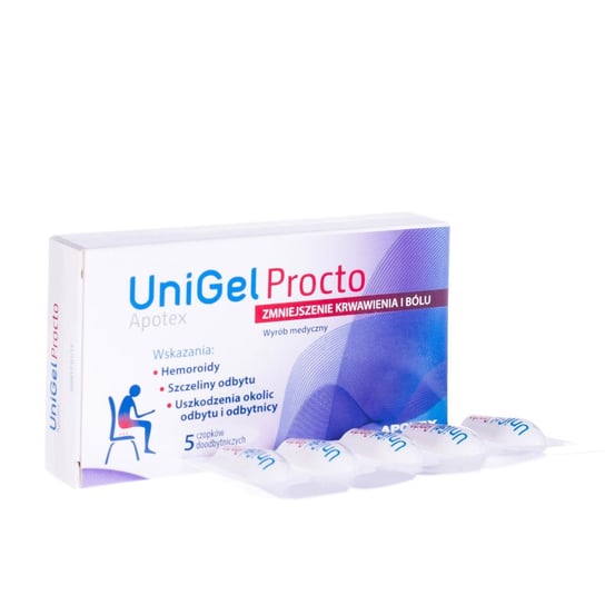 UniGel Procto, czopki doodbytnicze, 5 szt. VH Pharma