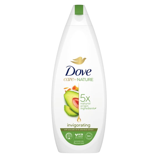 Unilever, Dove Care By Nature, Żel pod prysznic Invigorating  Avocado Oil & Calendula Extract, 600 ml UNILEVER