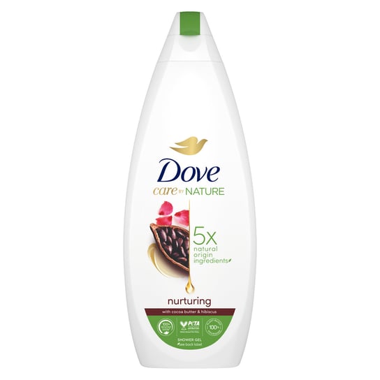 Unilever, Dove Care By Nature, Żel pod prysznic Nurturing  Cocoa Butter & Hibiscus, 600 ml UNILEVER