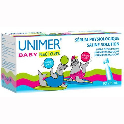 Unimer, Baby, sól fizjologiczna NaCl 0,9 %, 50 ampułek Unimer