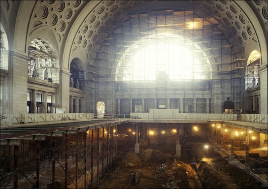 Union Station Great Hall during restoration in the 1980s., Carol Highsmith - plakat 42x29,7 cm Galeria Plakatu