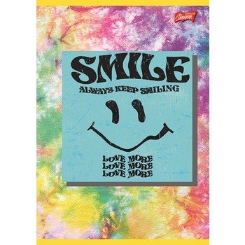 Unipap zeszyt okładka laminowana A5, 32 kartki, linia KEEP SMILING Inny producent