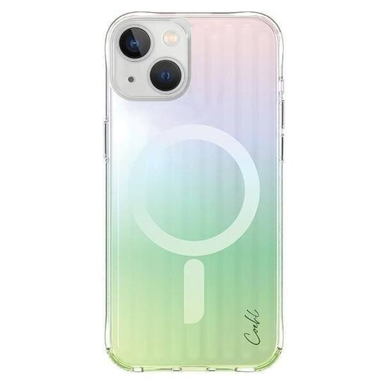 Uniq Etui Coehl Linear Iphone 15 6.1" Magnetic Charging Opal/Iridescent UNIQ