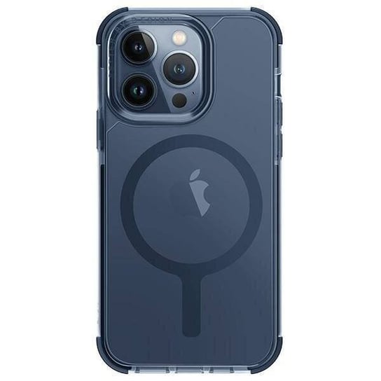 Uniq Etui Combat Iphone 15 Pro 6.1" Magclick Charging Niebieski/Smoke Blue UNIQ