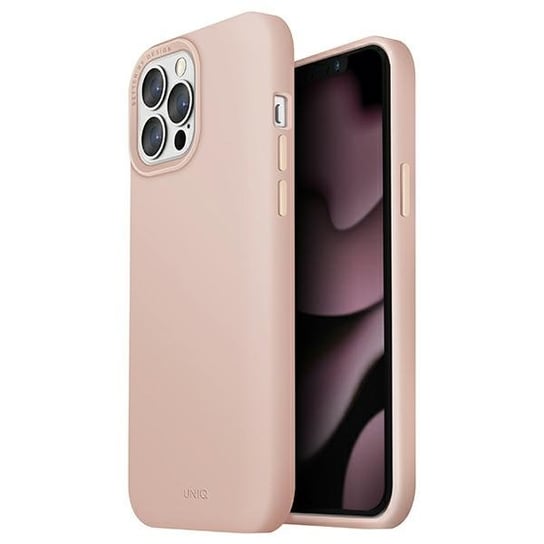 UNIQ etui Lino Hue iPhone 13 Pro Max 6,7" różowy/blush pink MagSafe UNIQ