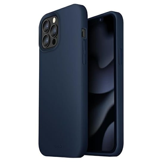 UNIQ etui Lino iPhone 13 Pro / 13 6,1" niebieski/marine blue UNIQ