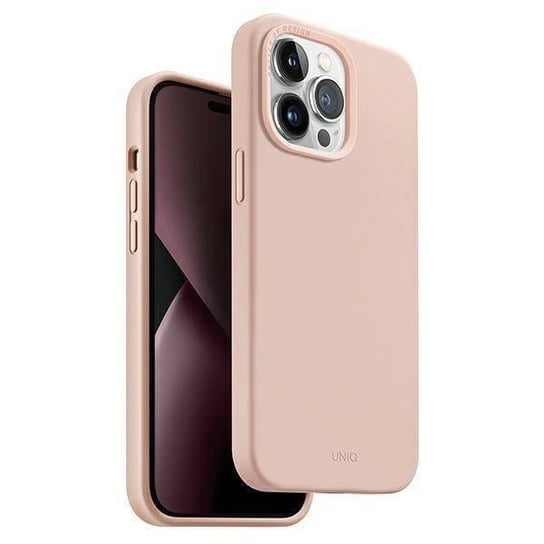 UNIQ etui Lino iPhone 14 Pro Max 6,7" różowy/pink blush UNIQ