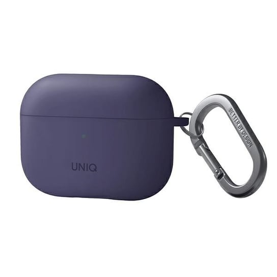 Uniq Etui Nexo Airpods Pro 2 Gen + Ear Hooks Silicone Purpurowy/Fig Purple UNIQ