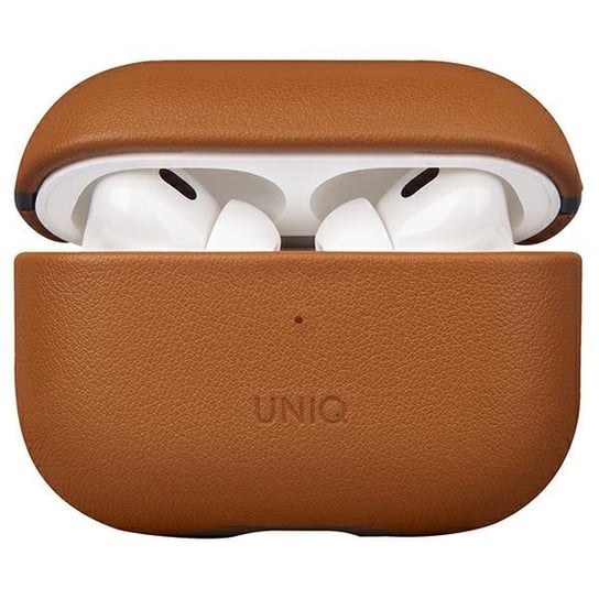 UNIQ etui Terra obudowa Skórzana do Apple AirPods Pro 2 gen. Genuine Leather brązowy/toffee brown UNIQ