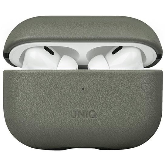 UNIQ etui Terra obudowa Skórzana do Apple AirPods Pro 2 gen. Genuine Leather zielony/lichen green UNIQ