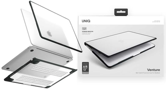 Uniq Etui Venture Hard Case Do Macbook Air 13" 2022/M2  Czarny / Clear Frost UNIQ