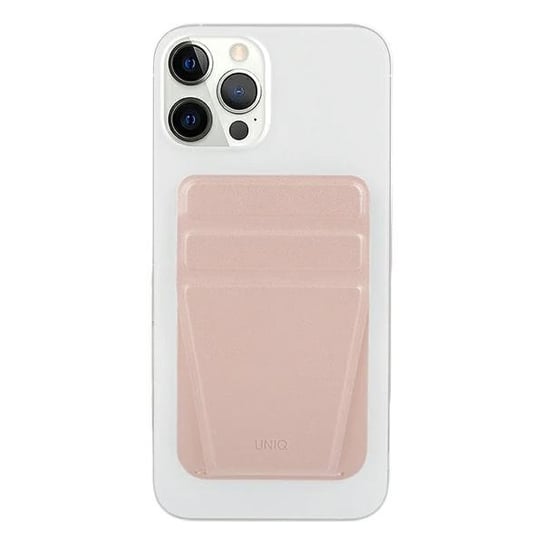 UNIQ Lyft magnetyczny stojak na telefon snap-on stand and card holder różowy/pink UNIQ