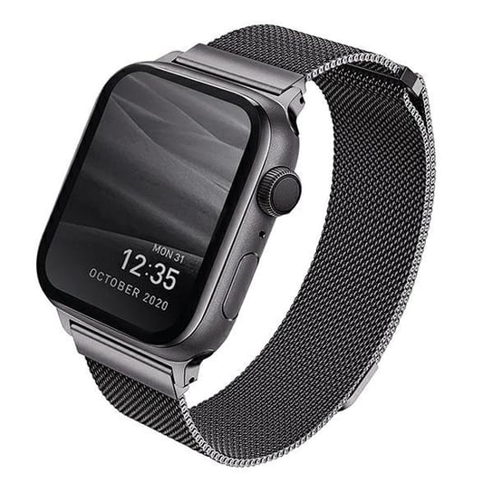 UNIQ pasek Dante Apple Watch Series 4/5/6/SE 40mm. Stainless Steel grafitowy/graphite UNIQ