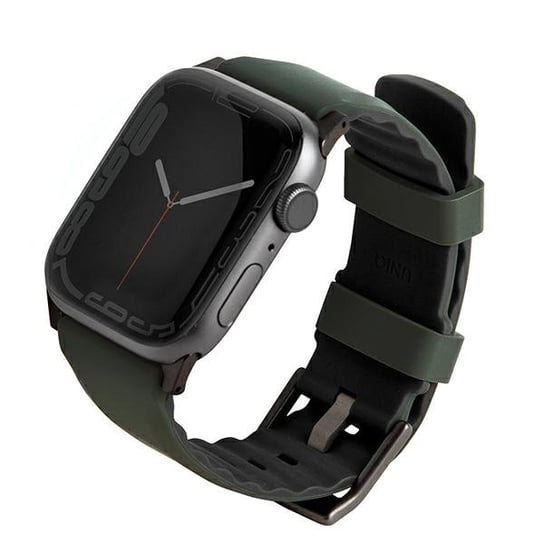 UNIQ pasek Linus Apple Watch Series 4/5/6/7/8/SE/SE2/Ultra 42/44/45mm. Airosoft Silicone zielony/moss green UNIQ