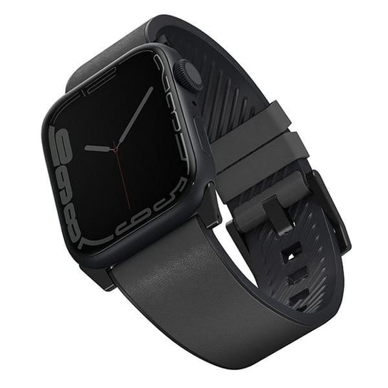 UNIQ pasek Straden Apple Watch Series 4/5/6/7/SE 42/44/45mm. Leather Hybrid Strap grey/szary UNIQ