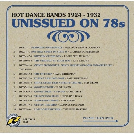 Unissued On 78s Various Artists