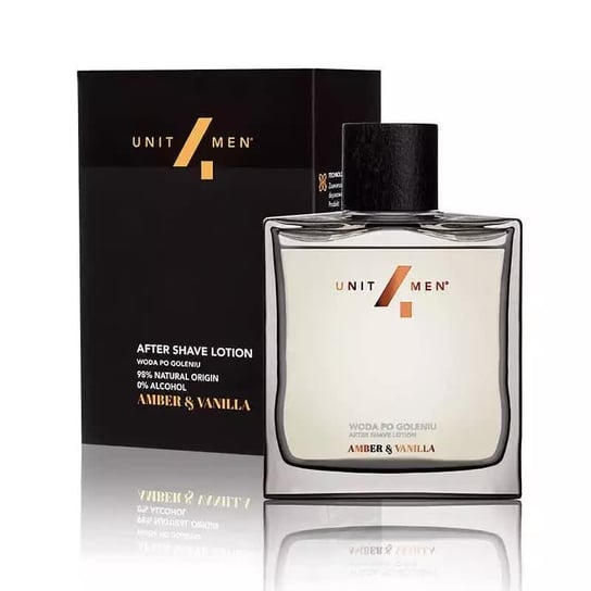 Unit4men, Woda Po Goleniu Amber&Vanilla, 0% Alcohol, 100 Ml Unit4Men