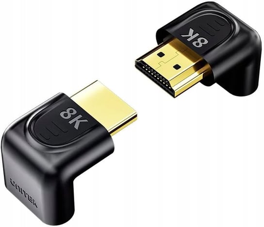 Unitek Adapter kątowy 8K 60Hz 4K 120Hz HDMI 90 i 270 stopni, czarny Inna marka