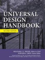 Universal Design Handbook, 2e Preiser Wolfgang, Smith Korydon H.