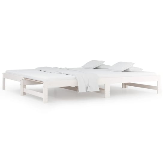 Uniwersalna drewniana leżanka - łóżko/sofa, białe Inna marka