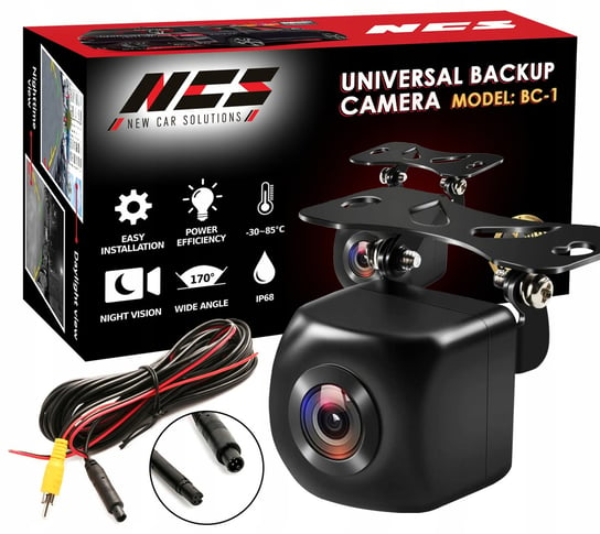 Uniwersalna kamera cofania | NCS BC-1 1280p AHD / NTSC 170° wodoodporna IP 68 NCS