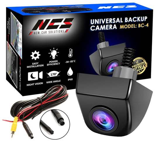 Uniwersalna metalowa wodoodporna kamera cofania | NCS BC-4 1280p AHD / NTSC FISHEYE 170° NCS