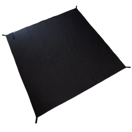 Uniwersalna płachta outdoorowa Piran - rozmiar Square 145x145 cm - Czarna PIRAN