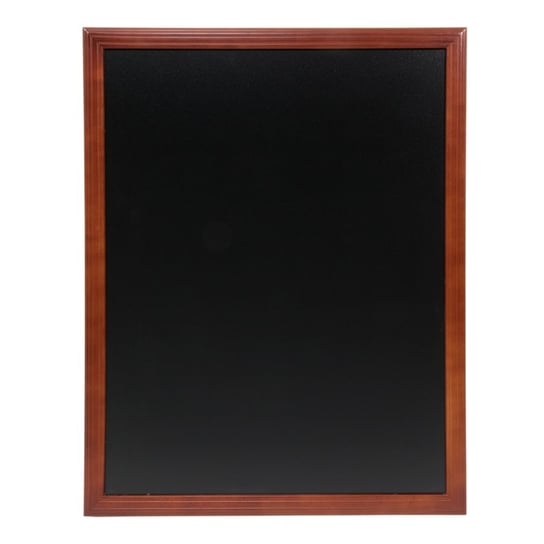 Uniwersalna tablica kredowa w drewnianej, lakierowanej ramie w kolorze kasztanowym 96,5x76,5x2 cm Securit