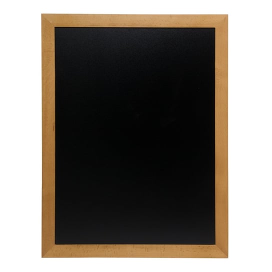 Uniwersalna tablica kredowa w jasnej, drewnianej, gładkiej ramie 87x67x2 cm Securit